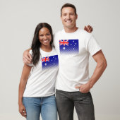 Flagge Australiens mit Halftone-Effekt T-Shirt (Unisex)