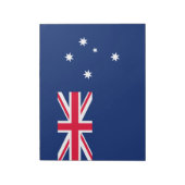 Flagge Australiens Notizblock (Rotiert)