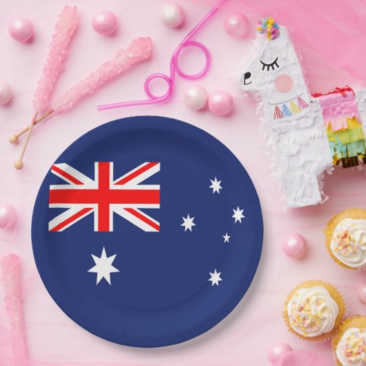 Flagge Australiens Pappteller (Party)