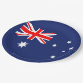 Flagge Australiens Pappteller (Schrägansicht)
