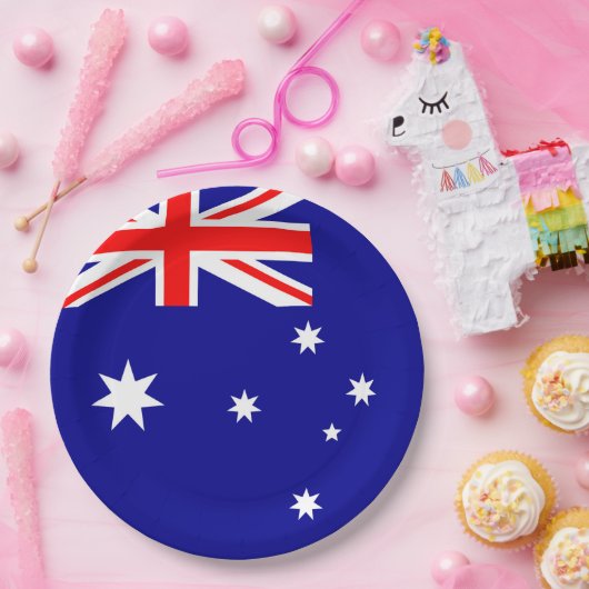 Flagge Australiens Pappteller (Party)