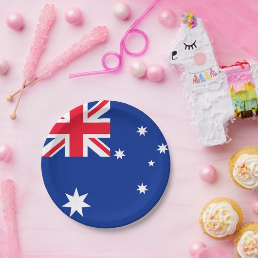 Flagge Australiens Pappteller (Party)