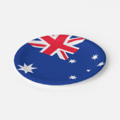 Flagge Australiens Pappteller (Schrägansicht)