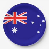 Flagge Australiens Pappteller (Vorderseite)