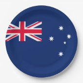 Flagge Australiens Pappteller (Vorderseite)