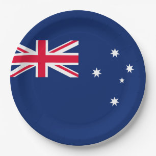 Flagge Australiens Pappteller