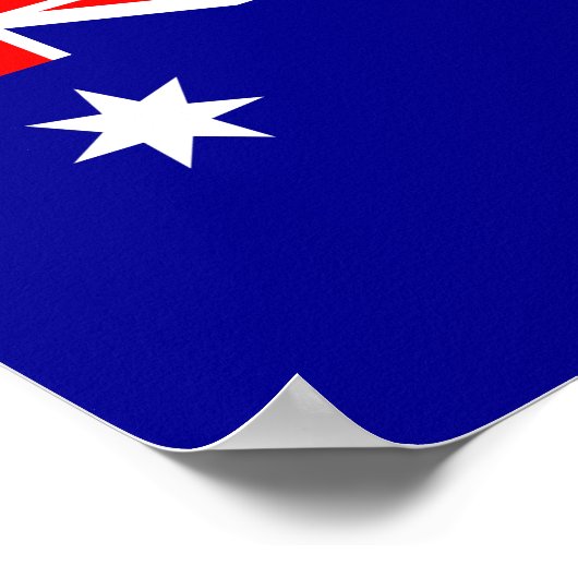 Flagge Australiens Poster (Ecke)