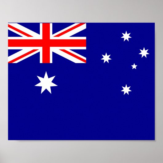 Flagge Australiens Poster (Vorne)