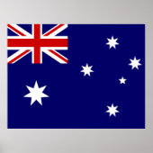 Flagge Australiens Poster (Vorne)