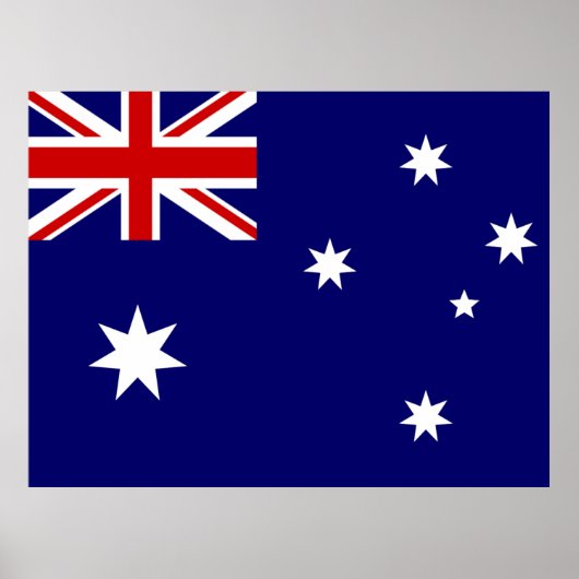 Flagge Australiens Poster (Vorne)