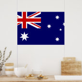 Flagge Australiens Poster (Küche)