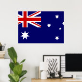 Flagge Australiens Poster (Heimbüro)