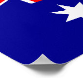 Flagge Australiens Poster (Ecke)