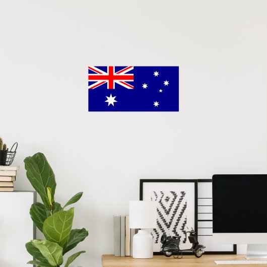 Flagge Australiens Poster (Heimbüro)