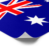 Flagge Australiens Poster (Ecke)