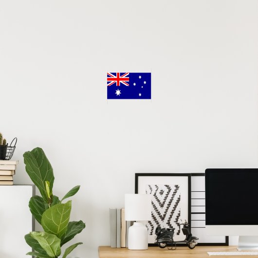 Flagge Australiens Poster (Heimbüro)