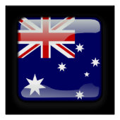 Flagge Australiens Poster (Vorderseite)