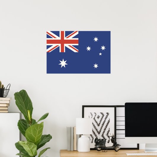 Flagge Australiens Poster (Heimbüro)
