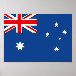 Flagge Australiens Poster
