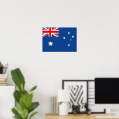 Flagge Australiens Poster (Heimbüro)