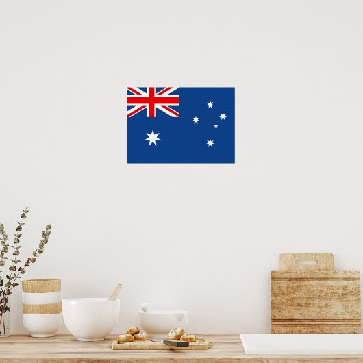 Flagge Australiens Poster (Küche)