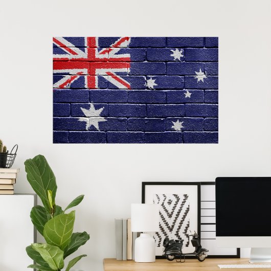 Flagge Australiens Poster (Heimbüro)