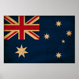Flagge Australiens Poster