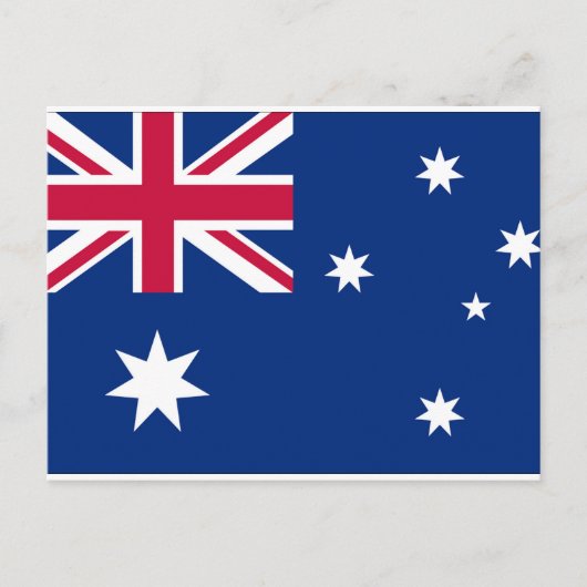 Flagge Australiens Postkarte (Vorderseite)
