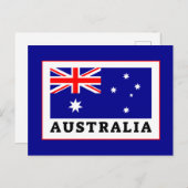 Flagge Australiens Postkarte (Vorne/Hinten)