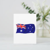 Flagge Australiens Postkarte (Stehend Vorderseite)