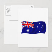 Flagge Australiens Postkarte (Vorne/Hinten)