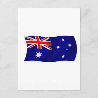 Flagge Australiens Postkarte
