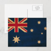 Flagge Australiens Postkarte (Vorne/Hinten)