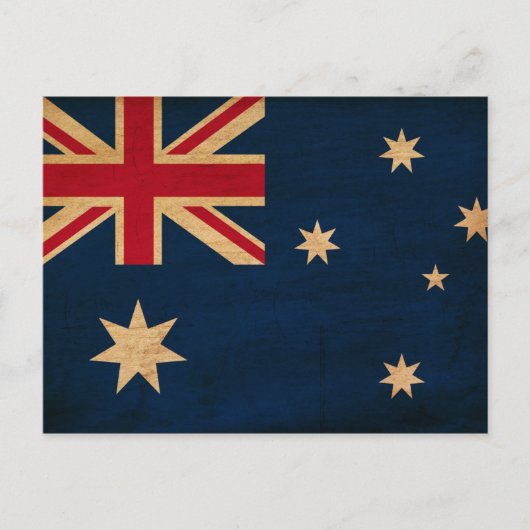 Flagge Australiens Postkarte (Vorderseite)