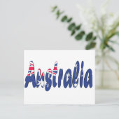 Flagge Australiens Postkarte (Stehend Vorderseite)