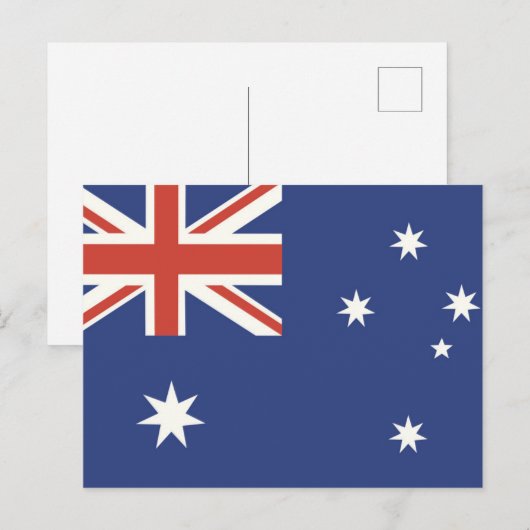 Flagge Australiens Postkarte (Vorne/Hinten)