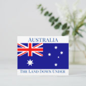 Flagge Australiens Postkarte (Stehend Vorderseite)