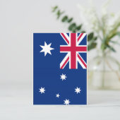 Flagge Australiens Postkarte (Stehend Vorderseite)