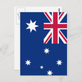 Flagge Australiens Postkarte (Vorne/Hinten)