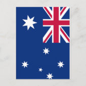 Flagge Australiens Postkarte (Vorderseite)