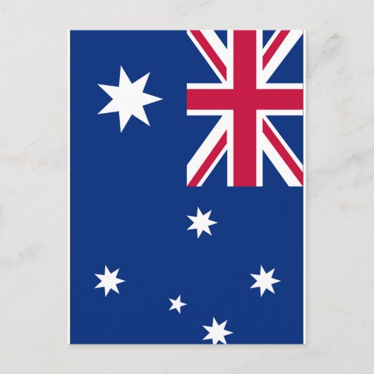 Flagge Australiens Postkarte (Vorderseite)