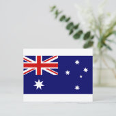 Flagge Australiens Postkarte (Stehend Vorderseite)