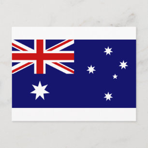 Flagge Australiens Postkarte