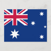 Flagge Australiens Postkarte (Vorderseite)