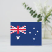 Flagge Australiens Postkarte (Stehend Vorderseite)