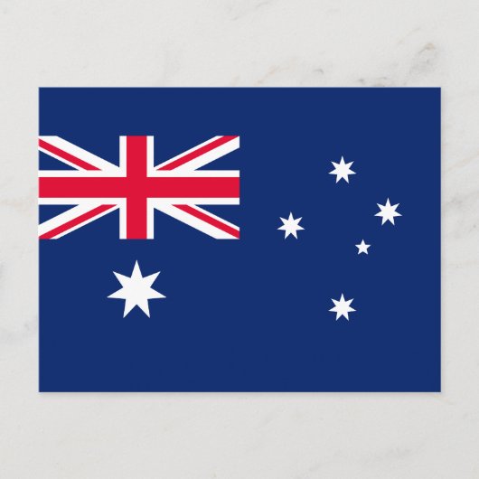 Flagge Australiens Postkarte (Vorderseite)