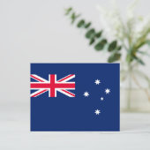 Flagge Australiens Postkarte (Stehend Vorderseite)