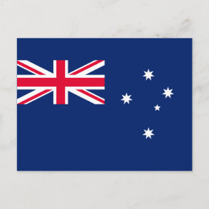 Flagge Australiens Postkarte