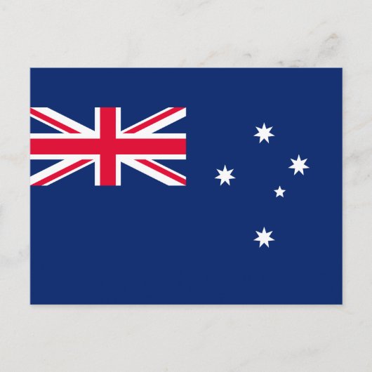 Flagge Australiens Postkarte (Vorderseite)