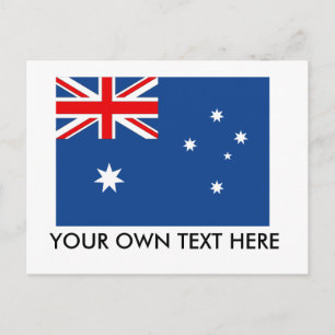 Flagge Australiens Postkarte